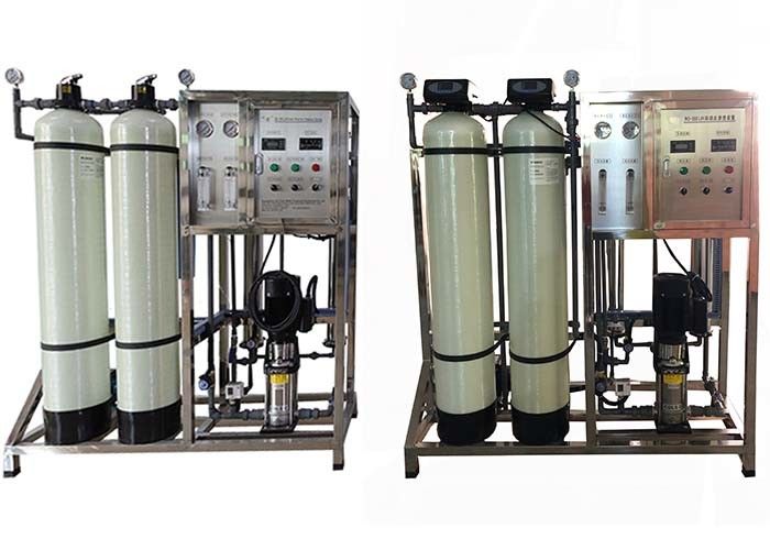 Automatic RO Water Treatment System 500L/H With Water Filters Cartridge Stainless Steel 304 316 Fiber Glass FRP Plant